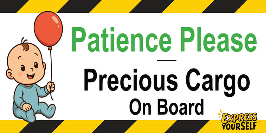 Parience Please - Precious Cargo - Baby - Ballon - Large Size 10" x 5"