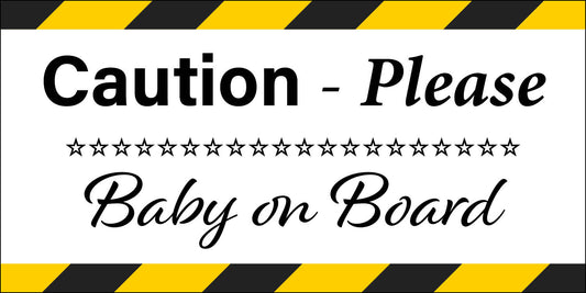 Caution Please - Baby ON Board (black) 3